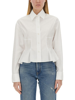 STELLA MCCARTNEY Peplum Shirt - Slim Fit Size 40