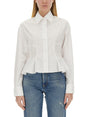 STELLA MCCARTNEY Peplum Shirt - Slim Fit Size 40