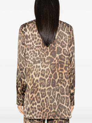 STELLA MCCARTNEY Leopard Print Button-Up Shirt for Women