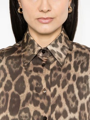 STELLA MCCARTNEY Leopard Print Button-Up Shirt for Women