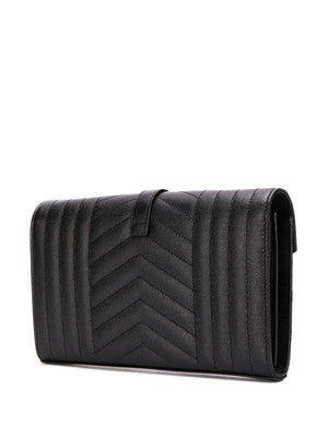 SAINT LAURENT Quilted Black Crossbody Handbag for Women