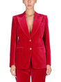 TOM FORD Women’s Elegant Velvet Jacket with Peaked Lapels