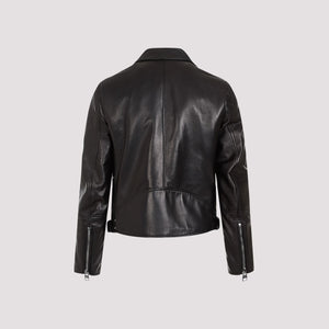 ALEXANDER MCQUEEN Men's Leather Biker Jacket - SS24