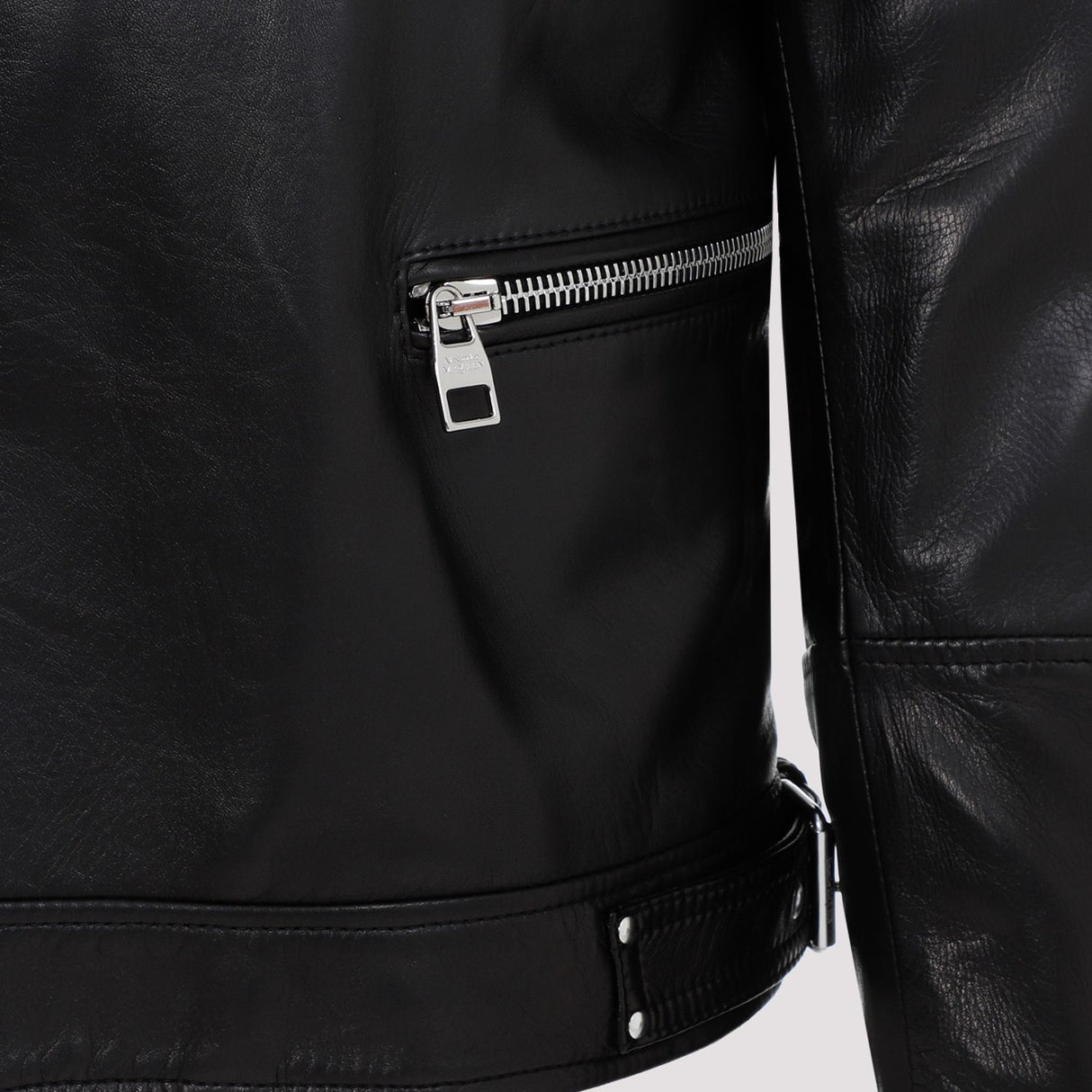 ALEXANDER MCQUEEN Men's Leather Biker Jacket - SS24