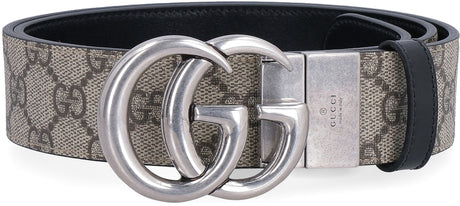 GUCCI Reversible GG Supreme Canvas and Leather Belt - 3.7cm Height