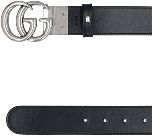 GUCCI Reversible GG Supreme Canvas and Leather Belt - 3.7cm Height