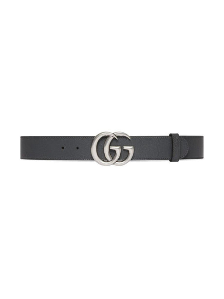 GUCCI Pig Print Belt in Grey and Black for Men