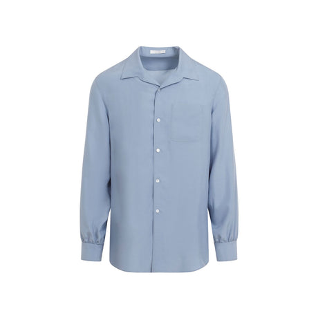 THE ROW Elegant Silk Button-Up Shirt for Men - FW24