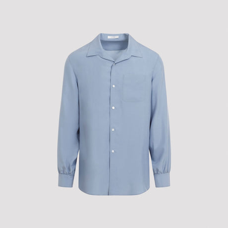 THE ROW Elegant Silk Button-Up Shirt for Men - FW24