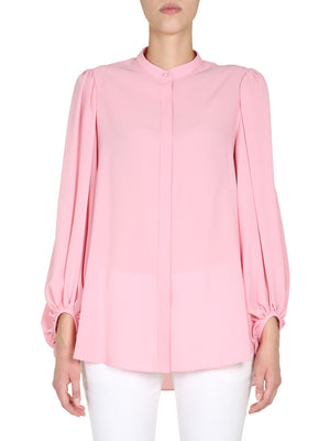 ALEXANDER MCQUEEN Silk Ribbon Collar Shirt for Women