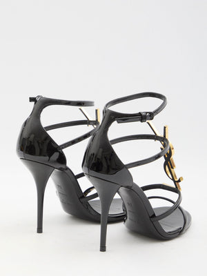 SAINT LAURENT Cassandra Stiletto Sandals with Adjustable Ankle Strap - 10cm Heel