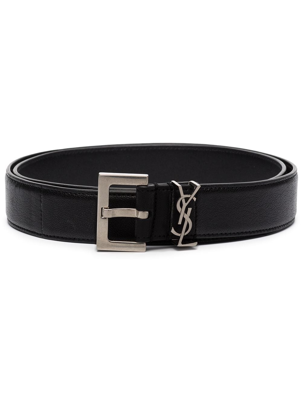 SAINT LAURENT Monogram Leather Belt