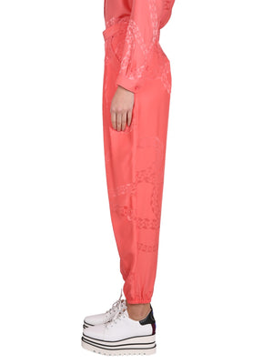 STELLA MCCARTNEY Silk Blend Mini Pants with Side Zipper Closure