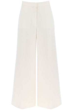 STELLA MCCARTNEY High-Waisted Wool Tailored Trousers with Contrast Side Stripes