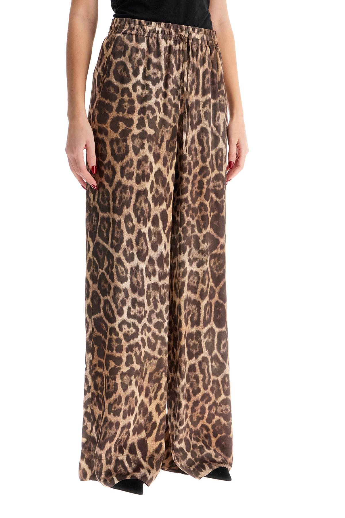 STELLA MCCARTNEY Animal Print Pajama-Style Pants - Fluid Fit