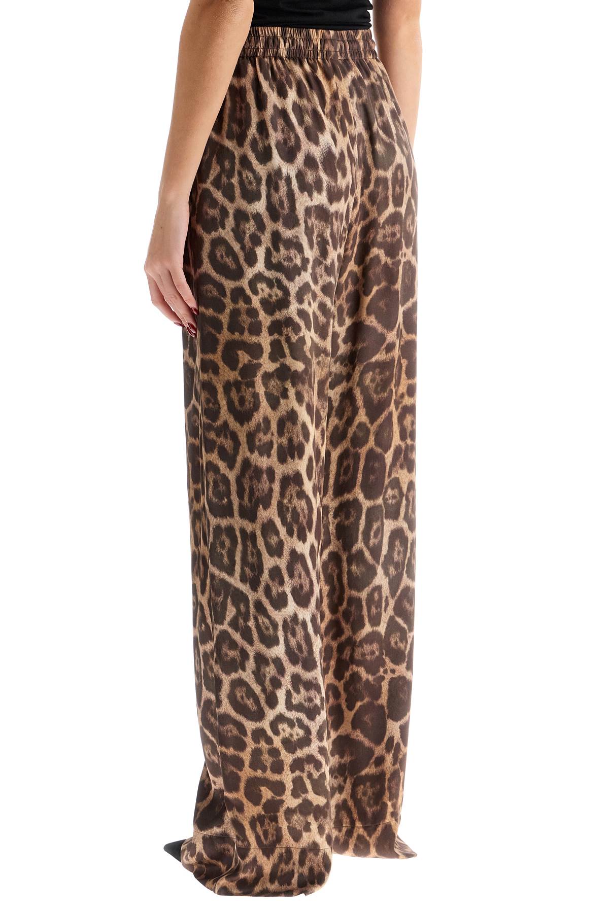 STELLA MCCARTNEY Animal Print Pajama-Style Pants - Fluid Fit