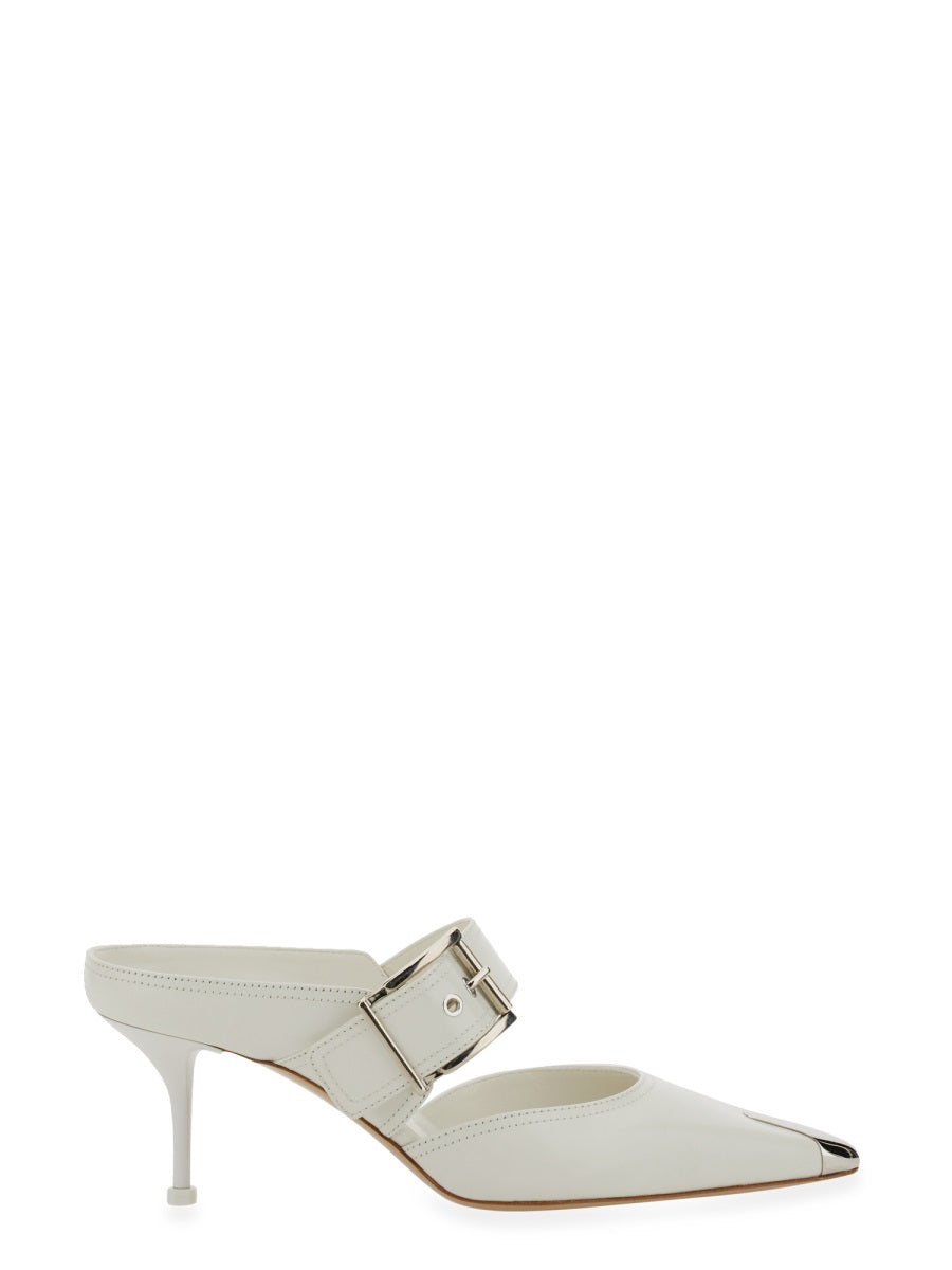 ALEXANDER McQUEEN Punk Sandal with Buckle - 6.5 cm Stiletto Heel