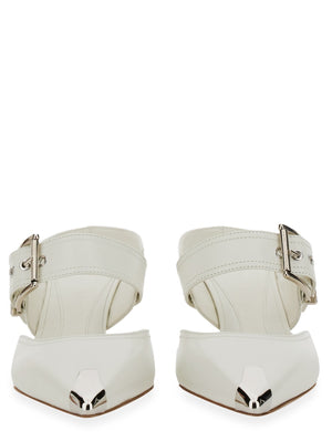 ALEXANDER McQUEEN Punk Sandal with Buckle - 6.5 cm Stiletto Heel