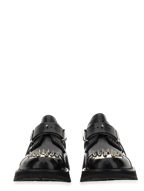 ALEXANDER McQUEEN Studded Derby Dress Shoes Loafer with Rubber Sole - 3 CM