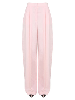 ALEXANDER McQUEEN Wide Leg Trousers with Concealed Front Closure