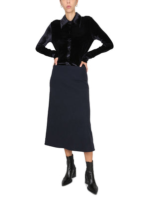 JIL SANDER Flared Wool Skirt for Women - Fall/Winter 2025