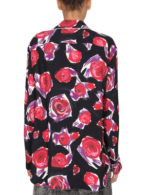 MARNI Floral Print Button-Up Shirt