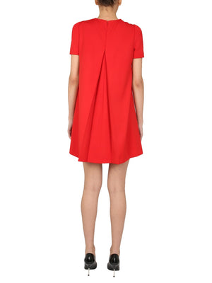 ALEXANDER MCQUEEN Elegant Mini Dress with Flowing Cape