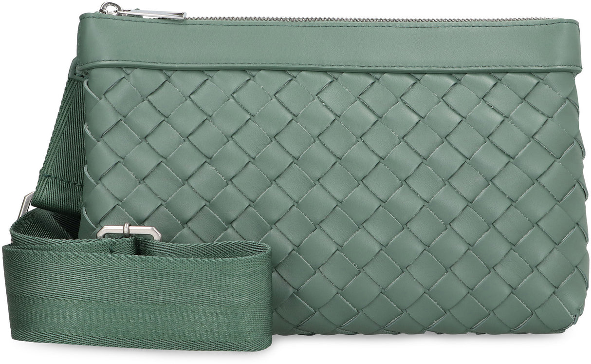 BOTTEGA VENETA Mini Intrecciato Duo Crossbody Handbag