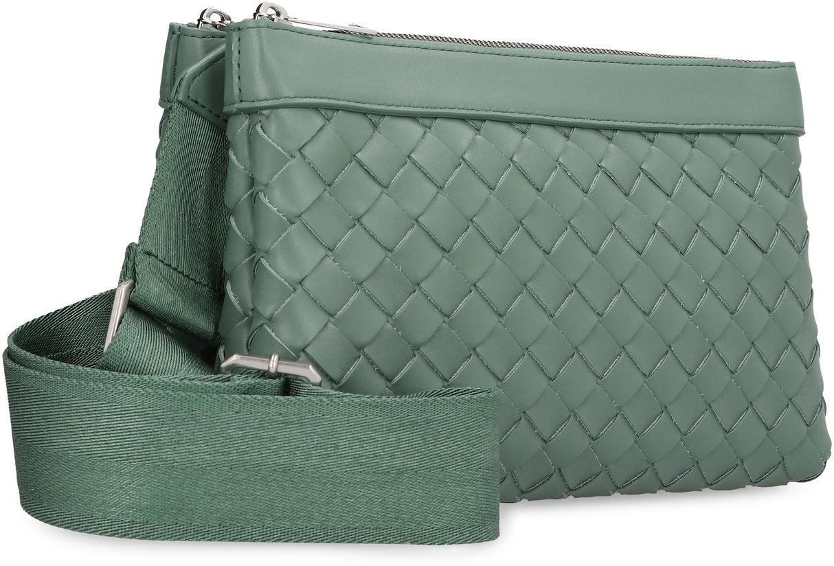 BOTTEGA VENETA Mini Intrecciato Duo Crossbody Handbag