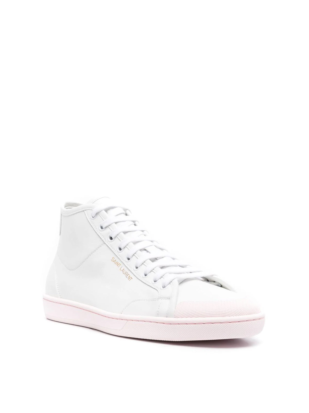 SAINT LAURENT Men's Mid-Top Logo Sneakers