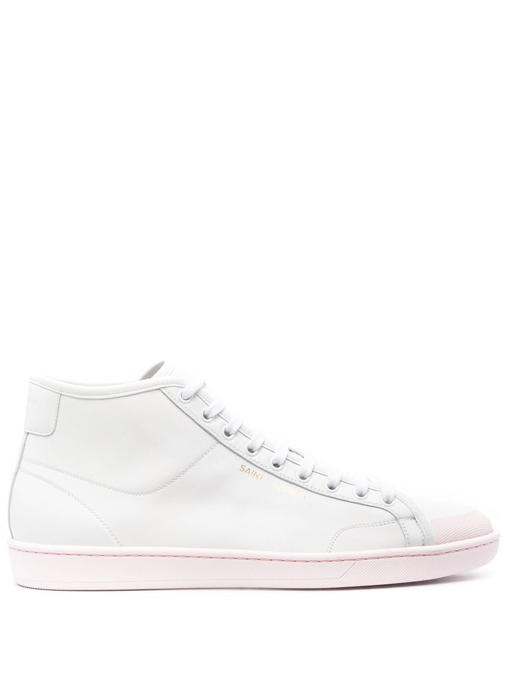 SAINT LAURENT Men's Mini Calf Leather Sneakers