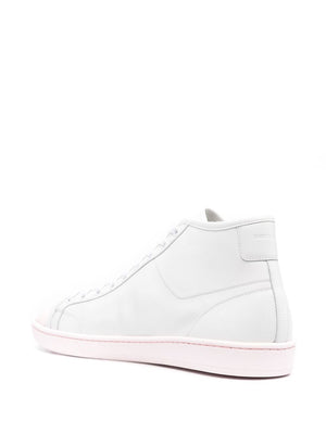 SAINT LAURENT Men's Mini Calf Leather Sneakers