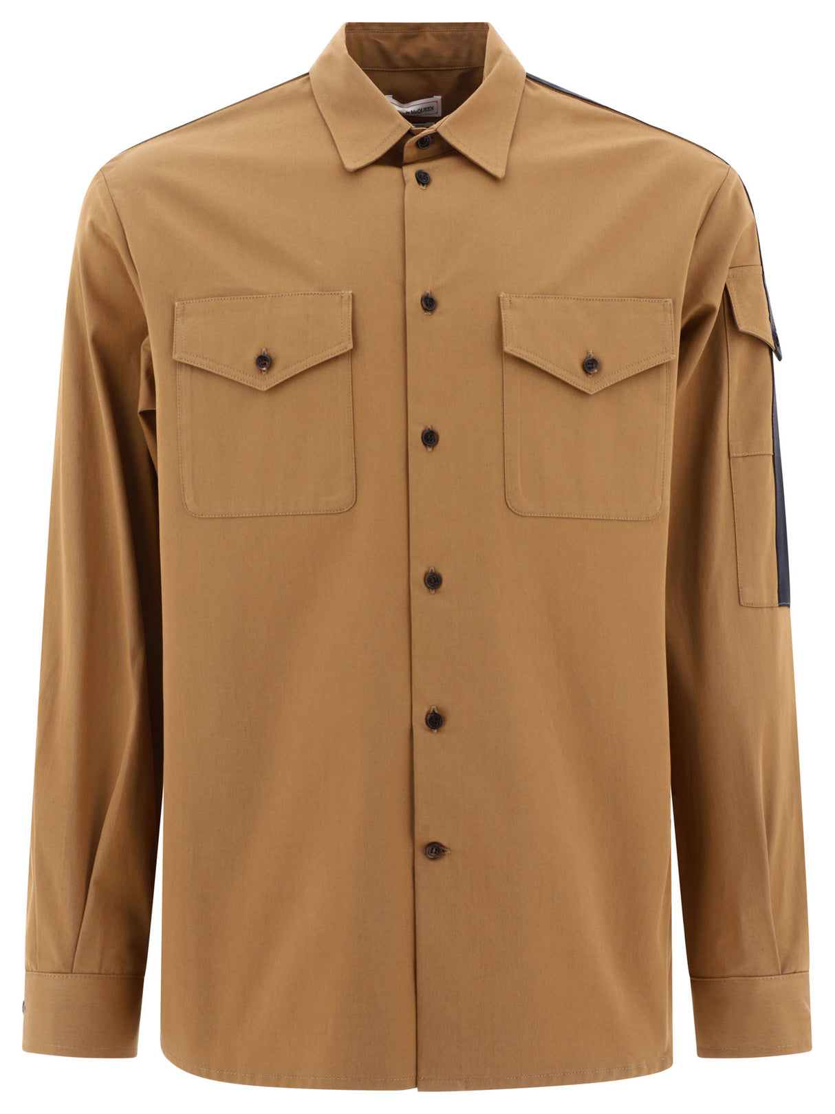 ALEXANDER MCQUEEN Overshirt Jacket with Logo Detail for Men