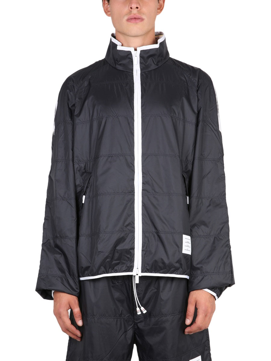 THOM BROWNE High Neck Ripstop Sports Jacket