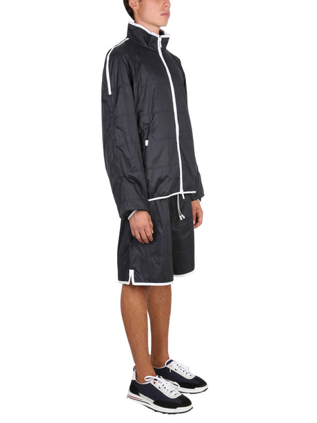 THOM BROWNE High Neck Ripstop Sports Jacket