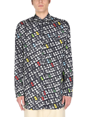 BOTTEGA VENETA Allover Print Classic Collar Shirt