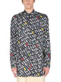 BOTTEGA VENETA Allover Print Classic Collar Shirt