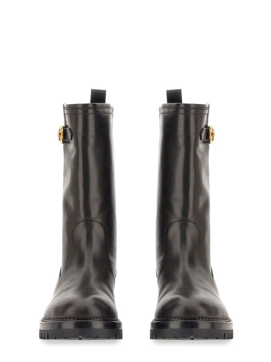 VERSACE Safety Pin-Inspired High-Fashion Boots