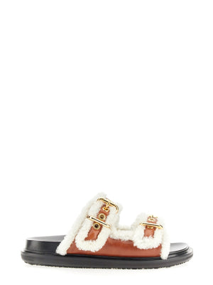 MARNI Women's Mini Fussbet Sandals with Rubber Sole