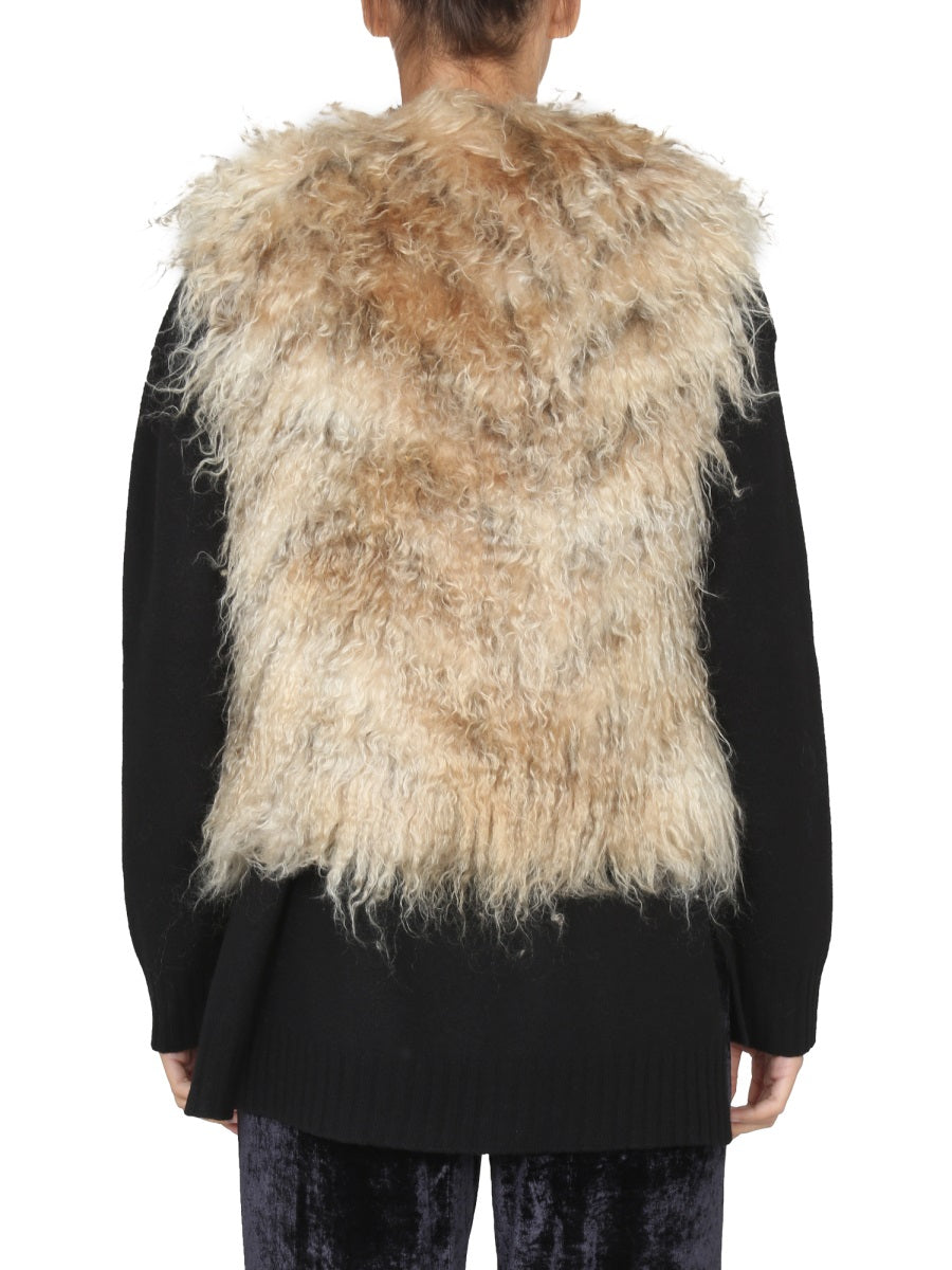 BECAGLI SINCE 1994 Luxurious Mohair Fur Vest for Women