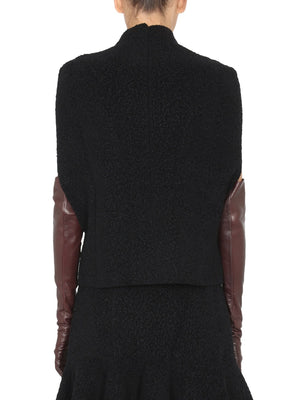 JIL SANDER Women's Knit Top with Concealed Back Zipper Closure