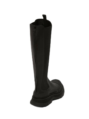 ALEXANDER MCQUEEN Knee-High Tread Slick Boots for Women