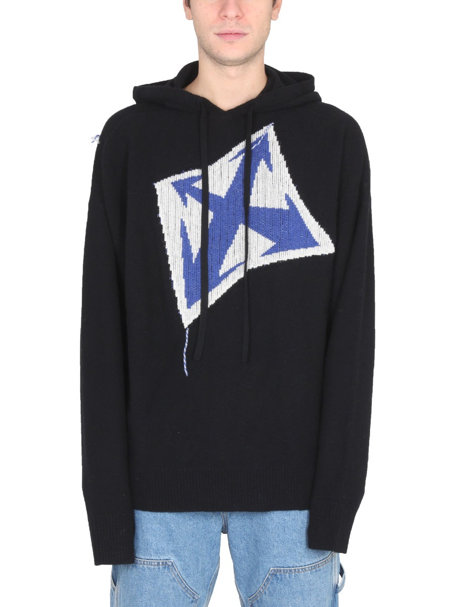 OFF-WHITE Thunder Arrow Hooded T-Shirt