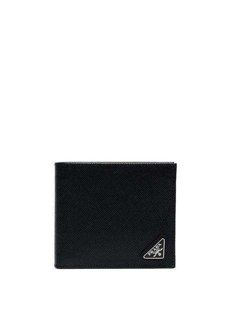 PRADA Saffiano Leather Bi-Fold Wallet with Coin Purse - Mini