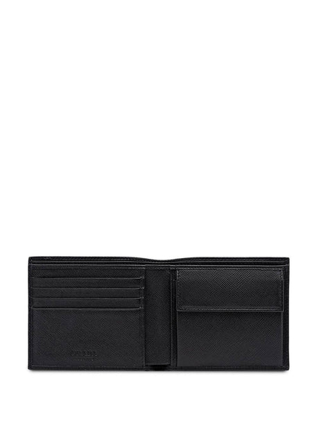 PRADA Saffiano Leather Bi-Fold Wallet with Coin Purse - Mini