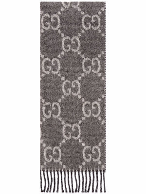 GUCCI GG Jacquard Wool Scarf