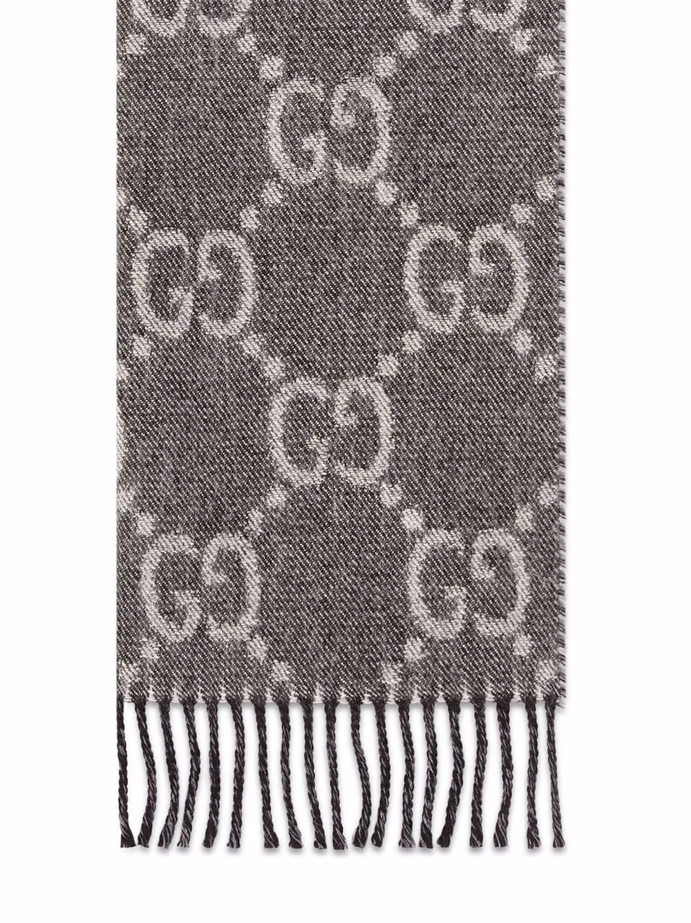 GUCCI GG Jacquard Wool Scarf