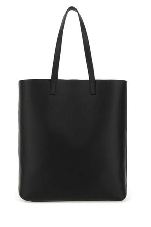 SAINT LAURENT Bold Leather Shopping Handbag