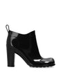 BOTTEGA VENETA Glossy Square Toe Ankle Boots with 9 cm Heel