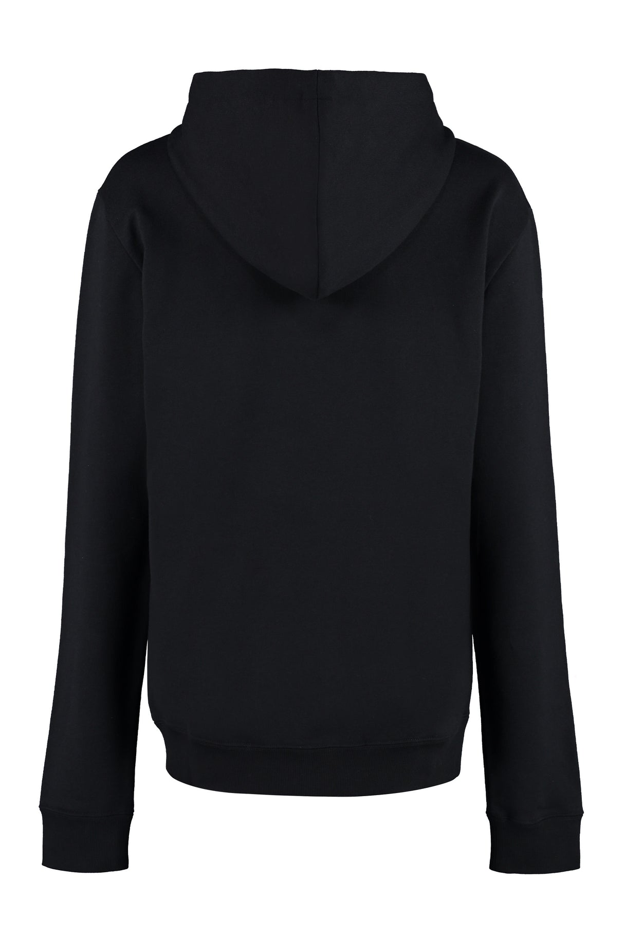 SAINT LAURENT Women's Cotton Hoodie with Ribbed Cuffs